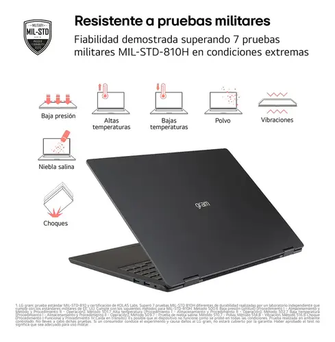 Gram 14Z90T Intel Core Ultra 7 255H Portátil 35,6 cm (14") WUXGA 32 GB LPDDR5x-SDRAM 1 TB SSD Wi-Fi 6E (802.11ax) Windows 11 Pro Español Negro - Imagen 5
