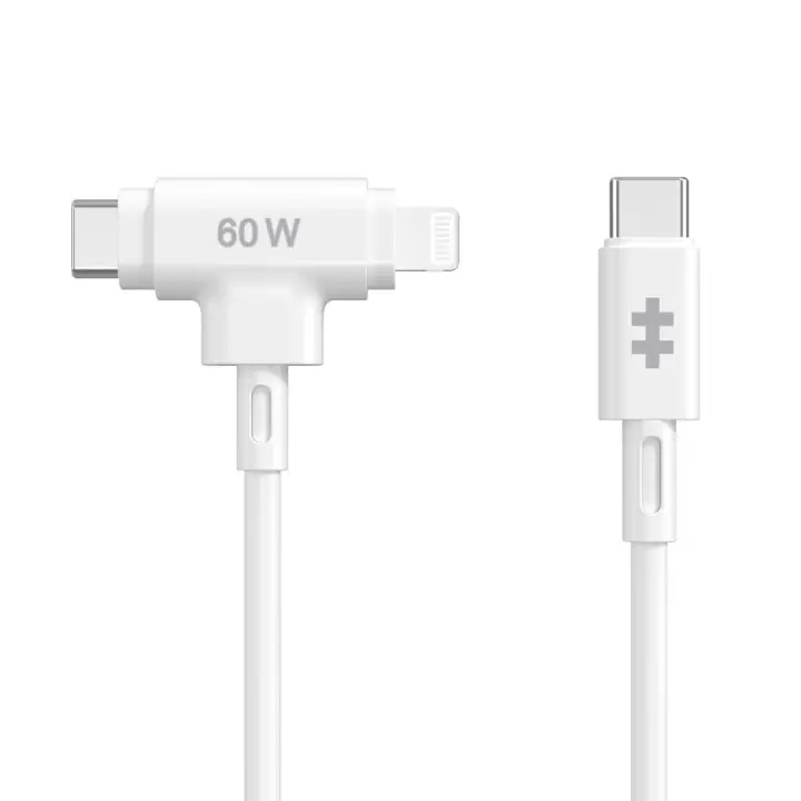 HyperJuice cable USB USB 2.0 1,5 m USB C USB C/Lightning Blanco