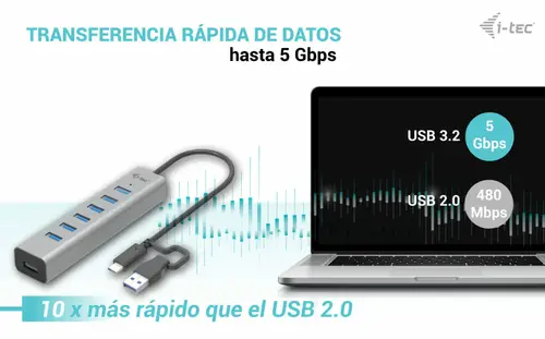 USB-C Charging Metal HUB 7 Port - Imagen 5
