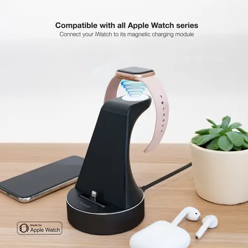 Base de Carga para Apple Watch y iPhone, Negro - Imagen 5