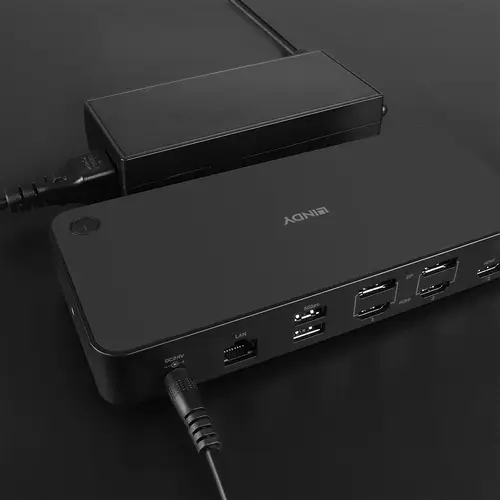 43366 base para portátil y replicador de puertos Acoplamiento USB 3.2 Gen 2 (3.1 Gen 2) Type-C Negro - Imagen 8
