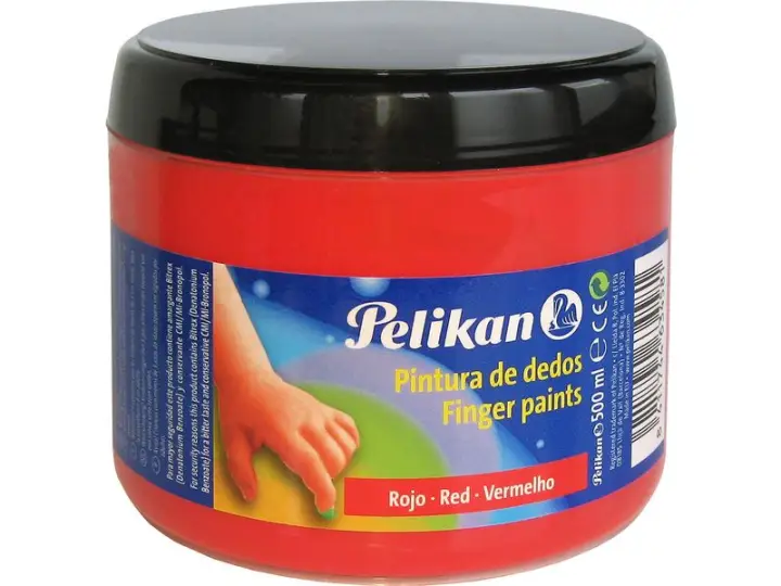 PKN PINTURA DEDOS BERMELLÓN 500ML. 63458