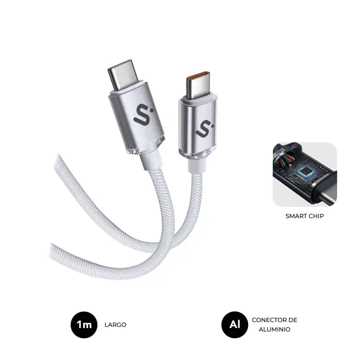 CABLE OPTIMUS 60W C-C 1m WHITE
