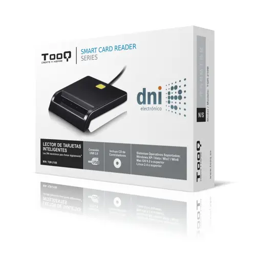 LECTOR DE TARJETA DNIe EXTERNO USB 2.0 NEGRO - Imagen 2