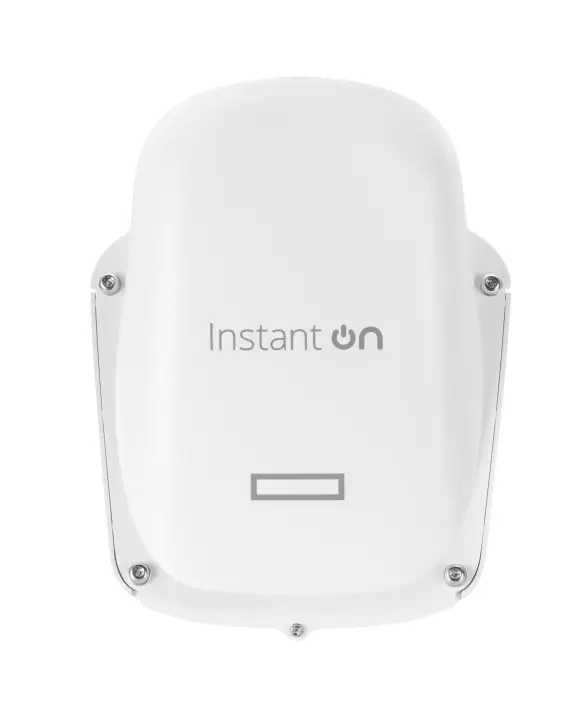 Paquete de punto de acceso para exteriores Networking Instant On con fuente de alimentación radio dual 2x2 Wi-Fi 6 (EU) AP27