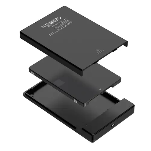 EW7073 caja para disco duro externo Carcasa de disco duro/SSD Negro 2.5" - Imagen 2