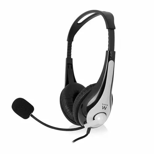 EW3562 auricular y casco Auriculares Alámbrico Diadema Llamadas/Música Negro, Plata - Imagen 1