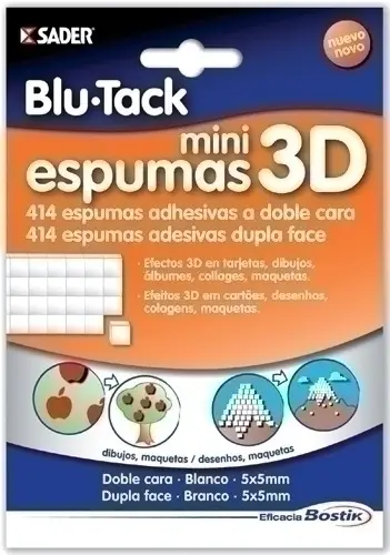 ADHESIVO BLU-TACK MINI ESPUMAS 3D