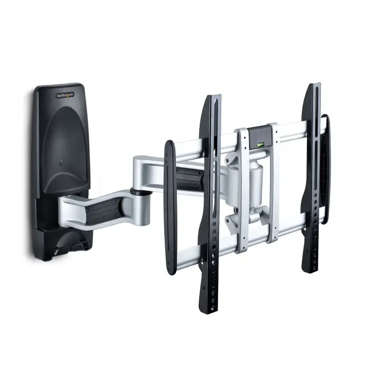 Soporte de Montaje Articulado de Pared para Televisores - Soporte VESA de Pared - Soporta TV Plano o Curvos de 65" o 45kg - Perfil Bajo Retraible - de Esquina