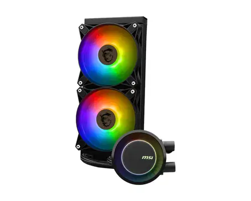 MAG Coreliquid E240 Placa base, Procesador Kit de refrigeración líquida 12 cm Negro - Imagen 4