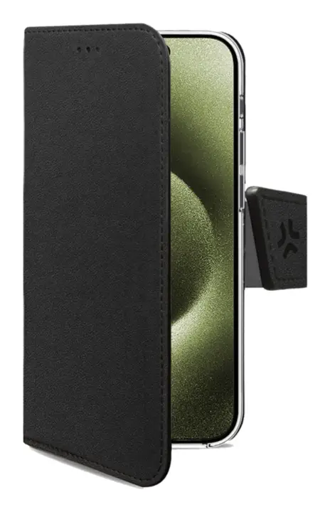 WALLY1078 funda para teléfono móvil 15,5 cm (6.1") Funda cartera Negro