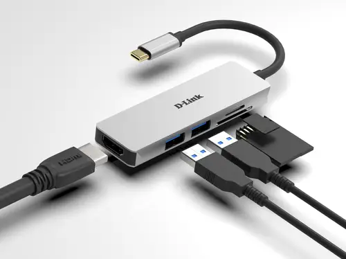 DUB-M530 base para portátil y replicador de puertos Alámbrico USB 3.2 Gen 1 (3.1 Gen 1) Type-C Aluminio - Imagen 3
