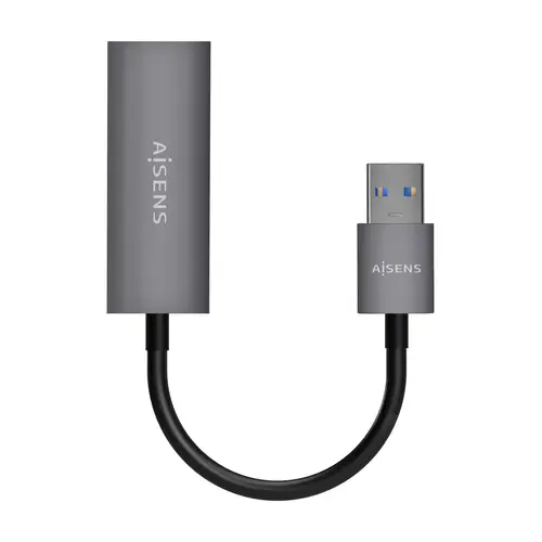Conversor USB 3.0 A Ethernet Gigabit 10/100/1000 Mbps, Gris, 15cm - Imagen 2