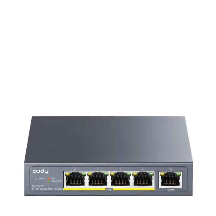 GS1005P switch Gigabit Ethernet (10/100/1000) Energía sobre Ethernet (PoE) Gris