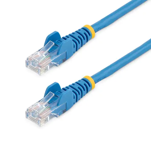 Cable de Red de 0,5m Azul Cat5e Ethernet RJ45 sin Enganches - Imagen 1