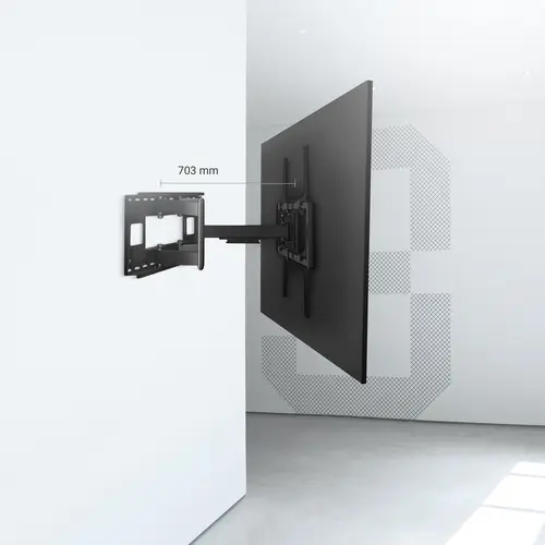 Soporte Pro Giratorio, Inclinable Y Nivelable Para Monitor/tv 120kg De 60-120, Negro - Imagen 6