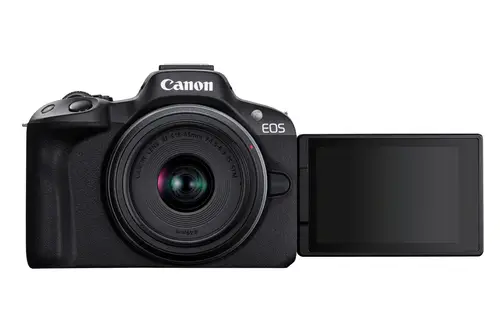 EOS R50, Black + RF-S 18-45mm F4.5-6.3 IS STM Kit MILC 24,2 MP CMOS 6000 x 4000 Pixeles Negro - Imagen 2
