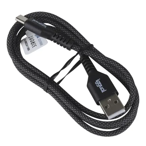 Cable USB-A a tipo C 3A 100 cm trenzado - Imagen 2