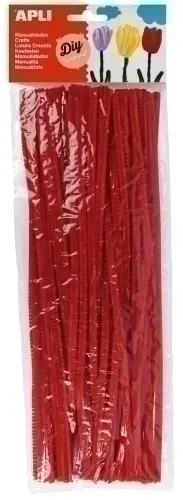 LIMPIA PIPAS APLI ROJO 30 cm. B/50 - Pack de 5 unidades