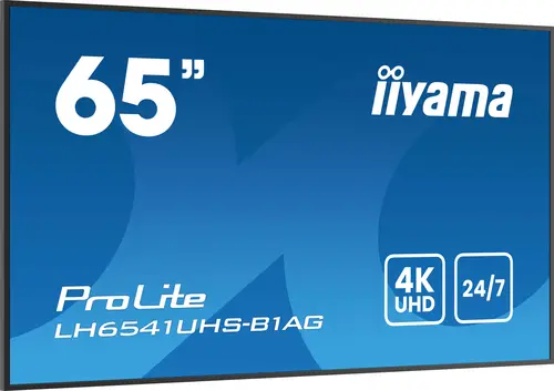 LH6541UHS-B1AG pantalla de señalización 163,8 cm (64.5") LCD 500 cd / m² 4K Ultra HD Negro 24/7 - Imagen 4