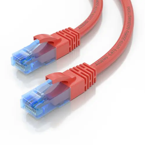Cable De Red Latiguillo RJ45 Cat.6 UTP AWG26 CCA, Rojo, 1.0 m - Imagen 3