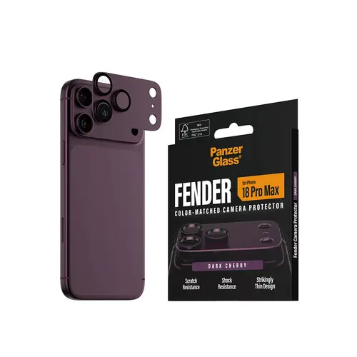 ® Fender Camera Lens Protector Dark Cherry iPhone 18 Pro Max Protector de pantalla 1 pieza(s) - Imagen 6