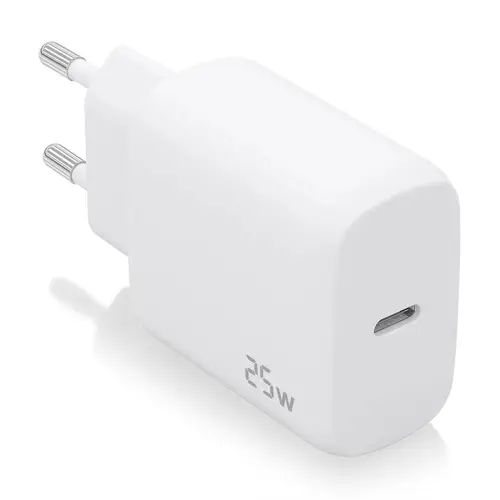 Cargador USB-C PD3.0 1 Puerto 1xUSB-C 25W, Blanco - Imagen 2