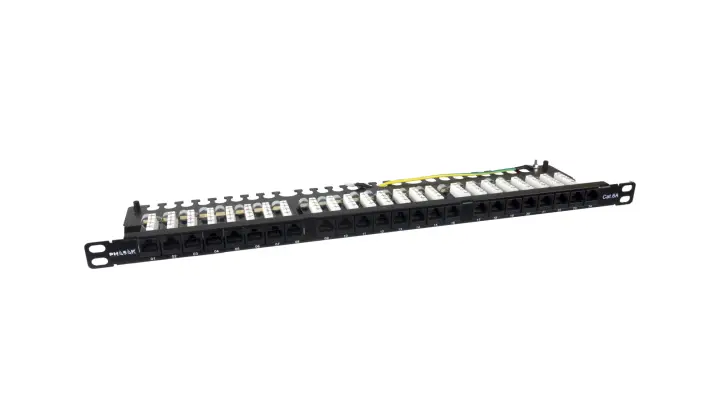 Patch panel 19" 24P Slim Cat.6A UTP RJ45 DUAL 0.5U - PU 4811