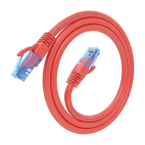 Cable De Red Latiguillo RJ45 Cat.6 UTP AWG26 CCA, Rojo, 0.75 m - Imagen 2