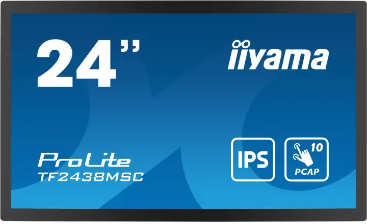 TF2438MSC-B1 pantalla de señalización Pizarra de caballete digital 61 cm (24") LED 600 cd / m² Full HD Negro Pantalla táctil