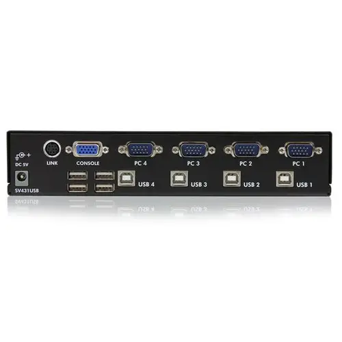 Conmutador Switch Profesional KVM 4 Puertos Vídeo VGA - USB - Hasta 1920x1440 - Imagen 3