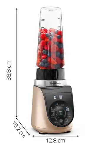 Blend Up LM190AF0 licuadora 0,85 L Batidora de vaso 1000 W Negro, Oro - Imagen 3