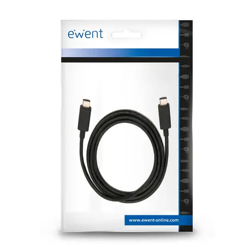 EC1045 cable USB USB 3.2 Gen 2 (3.1 Gen 2) 1 m USB C Negro - Imagen 2