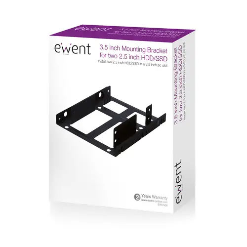 EW7006 panel bahía disco duro 8,89 cm (3.5") Panel embellecedor frontal Negro - Imagen 4