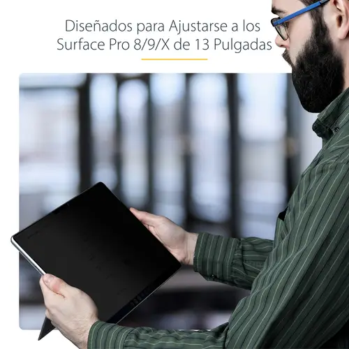 Filtro de Privacidad Táctil de 4 Vías para Orientación Horizontal/Vertical +/-30&deg  Anti Luz Azul (51%) Antirreflejo para Surface Pro 8/9/X de 13 Pulgadas - Imagen 16