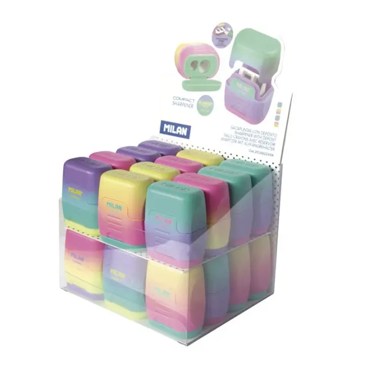20166224SN sacapuntas Sacapuntas manual Verde, Rosa, Violeta, Amarillo