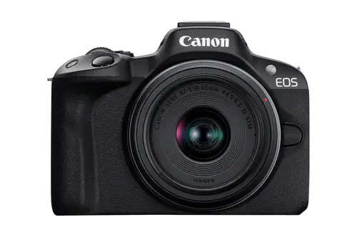 EOS R50, Black + RF-S 18-45mm F4.5-6.3 IS STM Kit MILC 24,2 MP CMOS 6000 x 4000 Pixeles Negro - Imagen 1