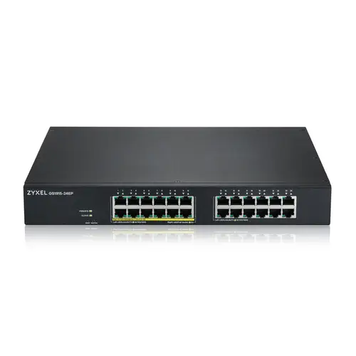 GS1915-24EP Gestionado L2 Gigabit Ethernet (10/100/1000) Energía sobre Ethernet (PoE) 1U Negro - Imagen 2