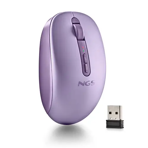 FOG DUAL PURPLE ratón Universal Ambidextro RF Wireless + Bluetooth 1600 DPI - Imagen 4
