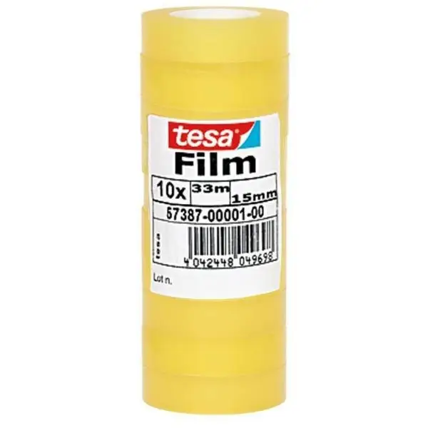 57387-00001-00 cinta adhesiva 33 m Transparente 10 pieza(s)
