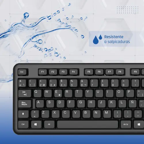Teclado USB estándar CK-OFFICE-105T negro - Imagen 7