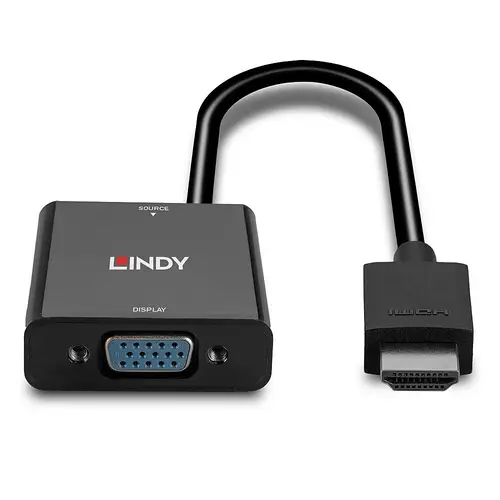38291 adaptador de cable de vídeo 0,1 m HDMI tipo A (Estándar) VGA (D-Sub) Negro - Imagen 4