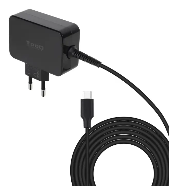 Cargador de portátil GAN USB-C PD 45W, Negro