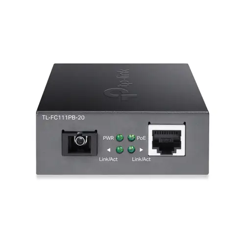 TL-FC111PB-20 convertidor de medio 100 Mbit/s Negro - Imagen 3