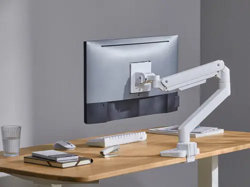 Soporte de escritorio para monitor de 17«-49», blanco - Imagen 9