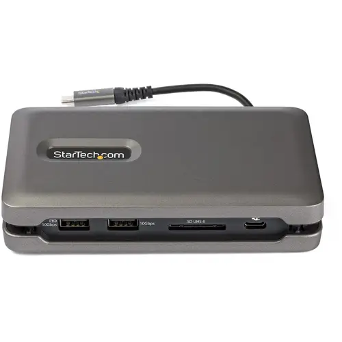 Adaptador Multipuertos USB-C - USB Tipo C a HDMI 2.0 4K a 60Hz - Hub Ladrón USB de 2 Puertos de 10Gbps - con PD de Paso de 100W - GbE - SD/MicroSD - Mini Docking Station - Imagen 3