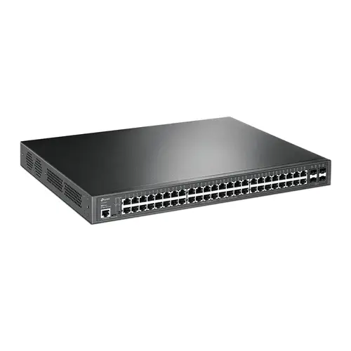 JetStream TL-SG3452P switch Gestionado L2/L3 Gigabit Ethernet (10/100/1000) Energía sobre Ethernet (PoE) 1U Negro - Imagen 2