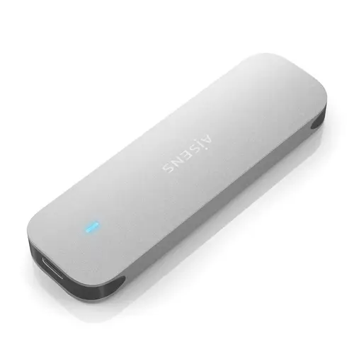 Caja Externa M.2 (NGFF) ASM2-025SL NVMe a USB3.2 Gen2, Plata - Imagen 1