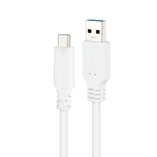Cable USB 3.1, Gen2 10 Gbps 3A, tipo USB-C/M-A/M, Blanco, 1.5 m - Imagen 3