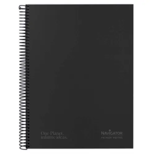 CUAD NAVIGATOR A4+ 120H 80GR 5X5 NEGRO